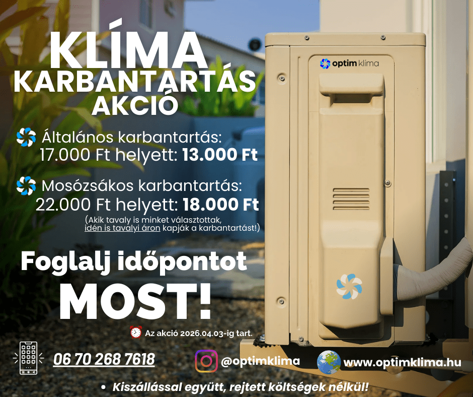 klíma karbantartás pest megye